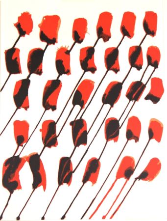 Lithograph Calder -   Balons Derriere le miroir
