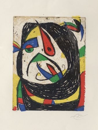 Etching Miró - Barb IV (D. 1224)