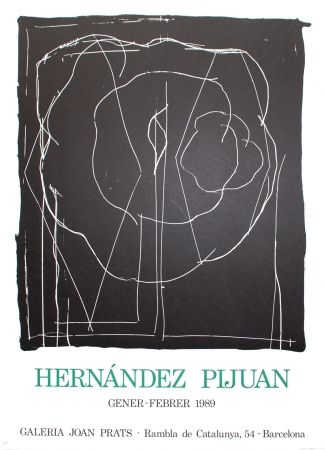 Lithograph Hernandez Pijuan - Barcelona-IV