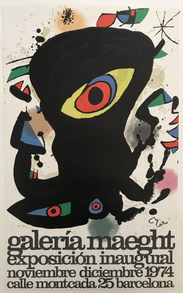 Poster Miró - Barcelona / Exposicion inaugural Galeria Maeght