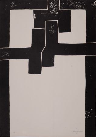 Lithograph Chillida - Barcelona I, 1971 - Hand-signed!