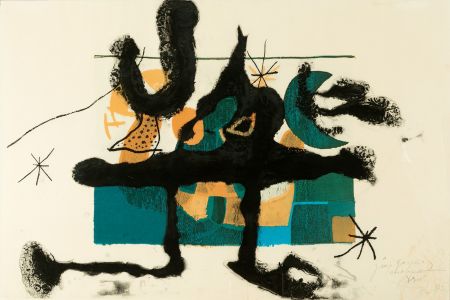 Etching And Aquatint Miró - Barcelona, plate I