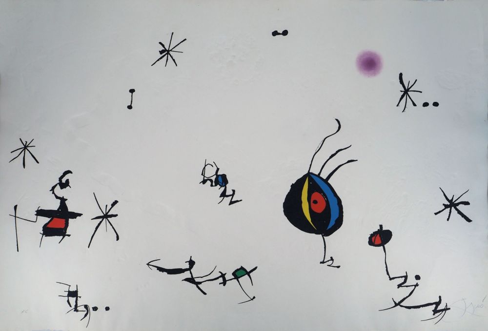 Etching Miró - Barcelona Suite n°10