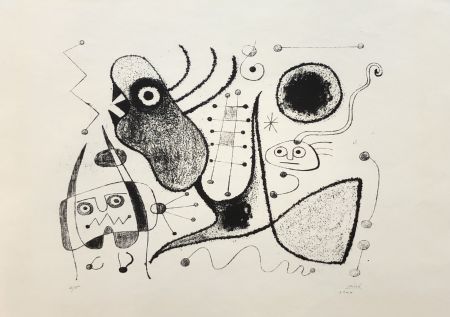Lithograph Miró - Barcelone XXXXIX (M. 54)