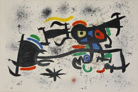 Lithograph Miró - Barrio Chino 