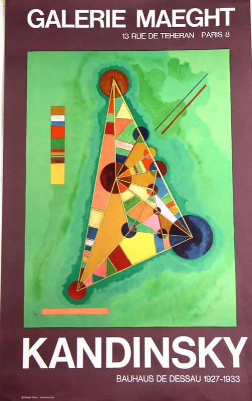 Lithograph Kandinsky - Bauhaus de Dessau  Galerie Maeght