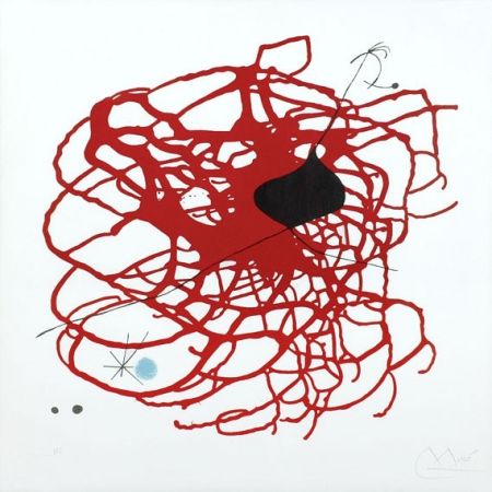 Lithograph Miró - Beats (M.568)