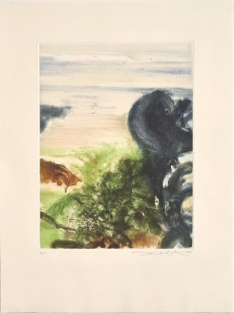 Etching And Aquatint Zao - Beauregard