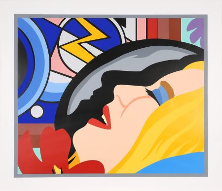 Screenprint Wesselmann - Bedroom Face with Lichtenstein