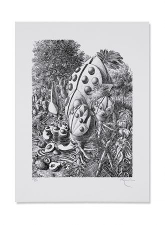 Lithograph Alejandro - Beetle Forest