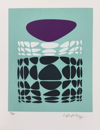 Screenprint Vasarely - Beltica