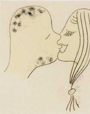 Lithograph Dokoupil - Beso