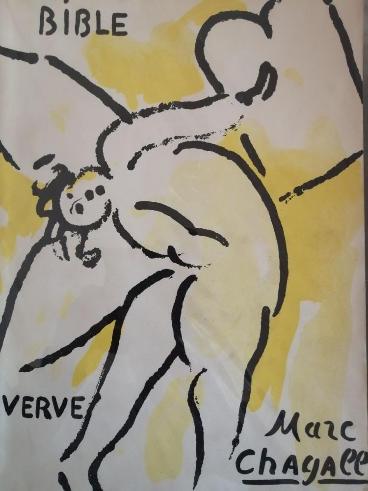 Lithograph Chagall - Bible (titre)