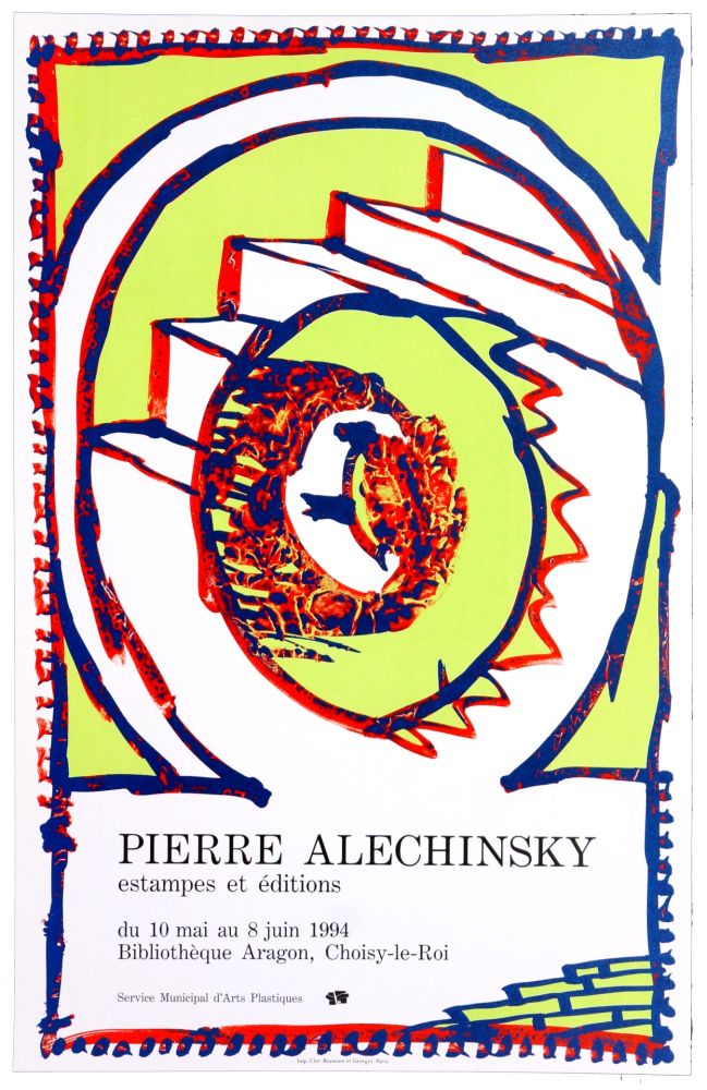 Poster Alechinsky - Bibliothèque Aragon