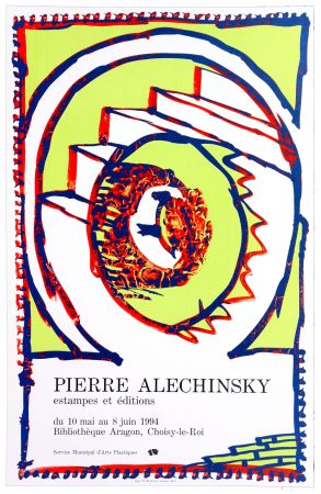 Poster Alechinsky - Bibliothèque Aragon