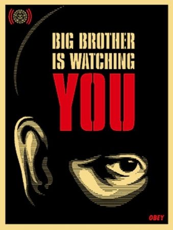Screenprint Fairey - Big Brother is Watching You
