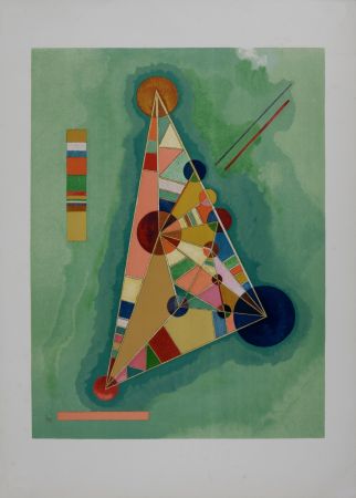 Lithograph Kandinsky (After) - Bigarrure dans le triangle, 1965