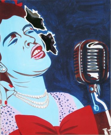 Screenprint Rancillac - Billie Holiday