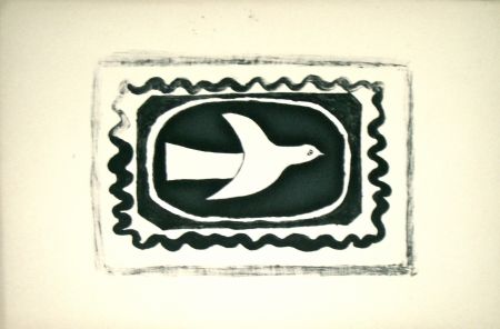 Lithograph Braque - Bird VII