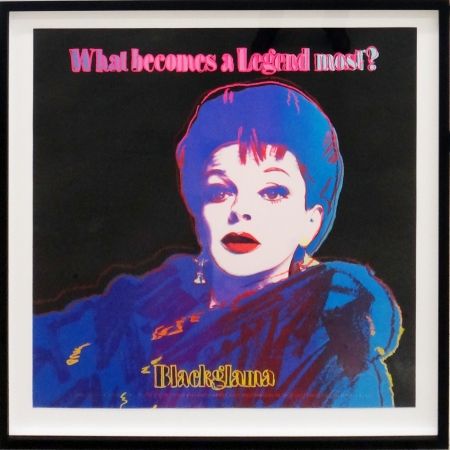 Screenprint Warhol - Blackglama (Judy Garland from Ads portfolio)