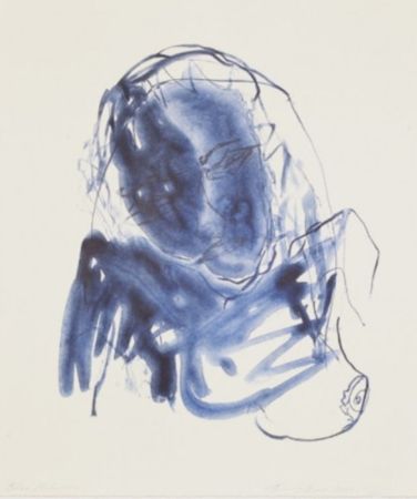 Lithograph Emin - Blue Madonna