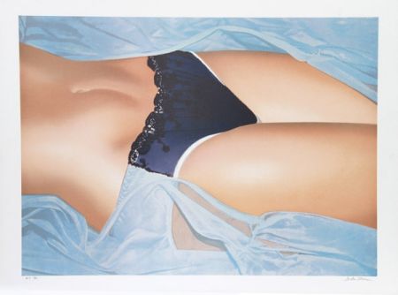 Lithograph Kacere - Blue Panties