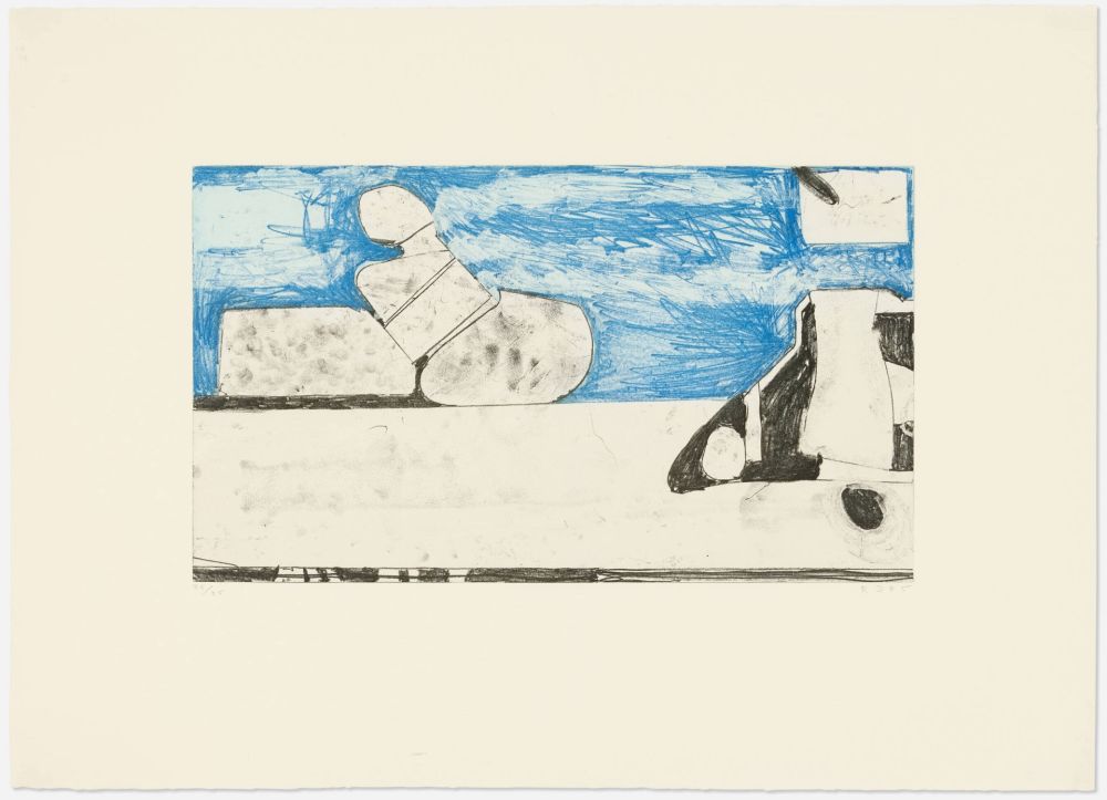 Etching Diebenkorn - Blue Softground