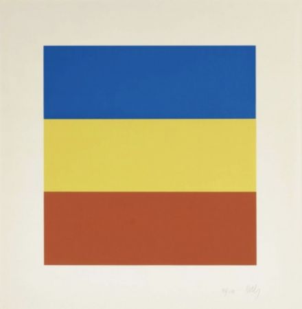 Screenprint Kelly - Blue, Yellow, Red