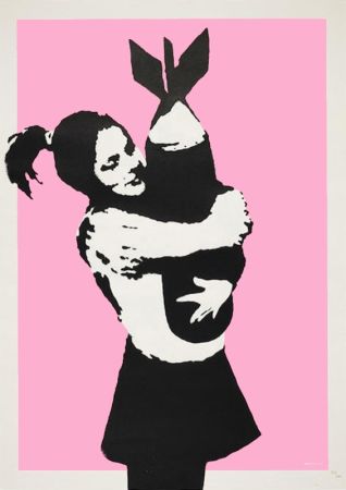 Screenprint Banksy - BOMB LOVE (BOMB HUGGER)
