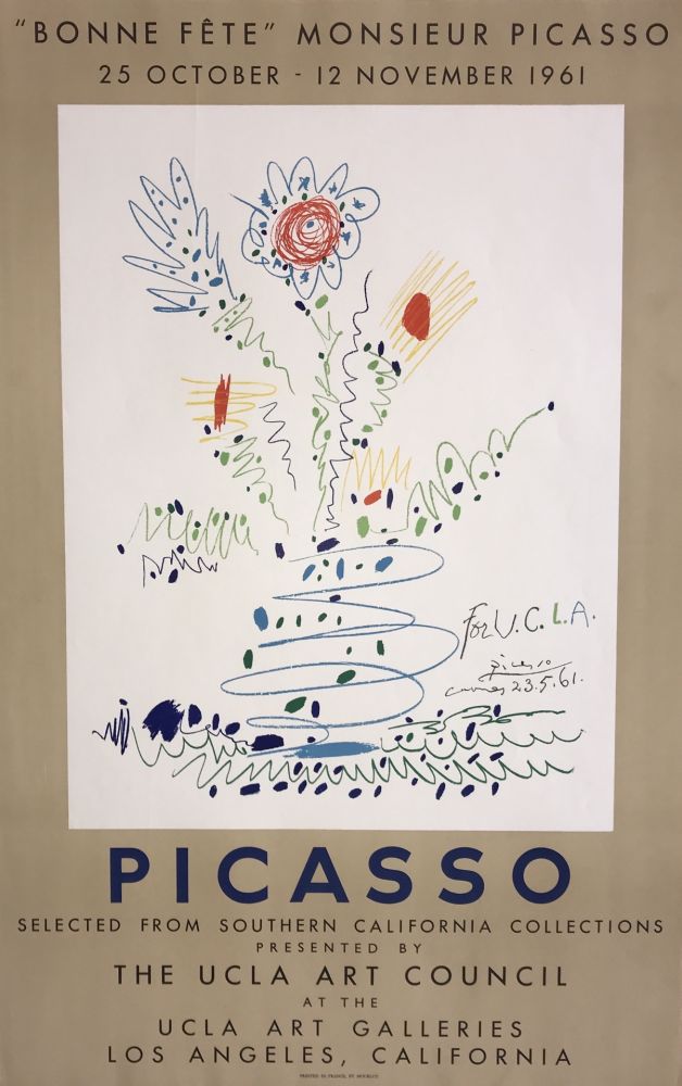 Poster Picasso - Bonne Fete Monsieur Picasso