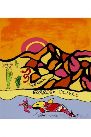 Lithograph De Saint Phalle - Borrego desert