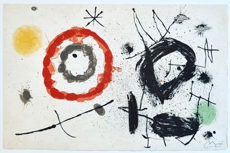 Lithograph Miró - Bouquet de rêves pour Neila, XI 