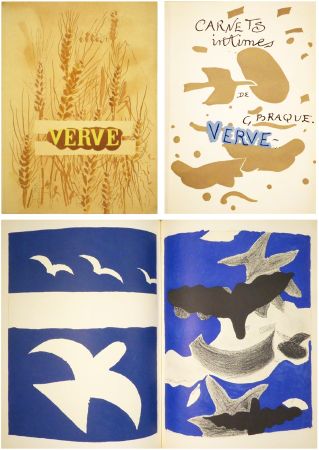 Illustrated Book Braque - BRAQUE CARNETS INTIMES - VERVE  Vol. VIII. N° 31-32 (1955)