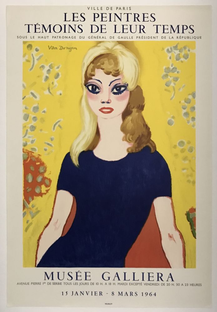 Lithograph Van Dongen - Brigitte Bardot