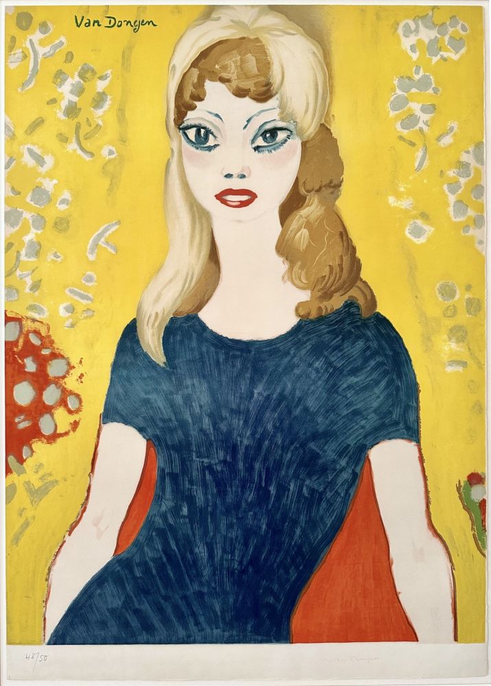 Lithograph Van Dongen - Brigitte Bardot XL