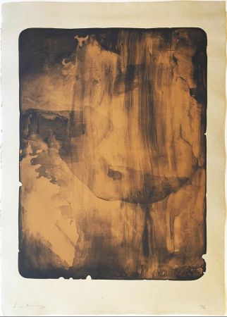 Screenprint Frankenthaler - Bronze Smoke