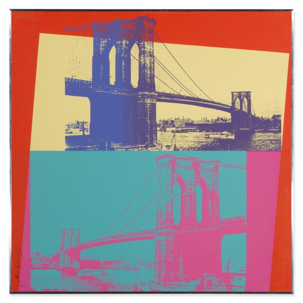 Screenprint Warhol - Brooklyn Bridge 