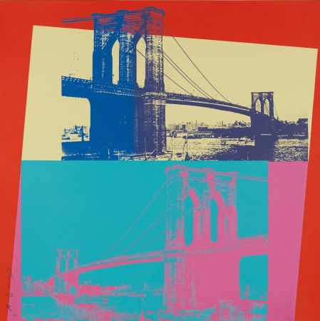 Screenprint Warhol - Brooklyn Bridge