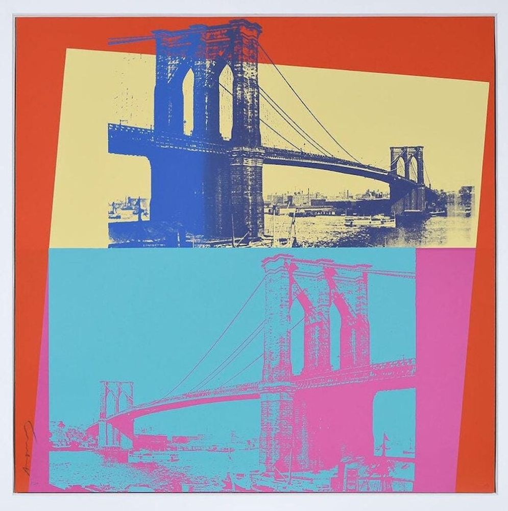 Screenprint Warhol - Brooklyn Bridge, FS 11.290