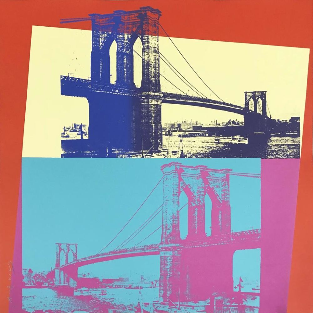 Screenprint Warhol - Brooklyn Bridge, II.290