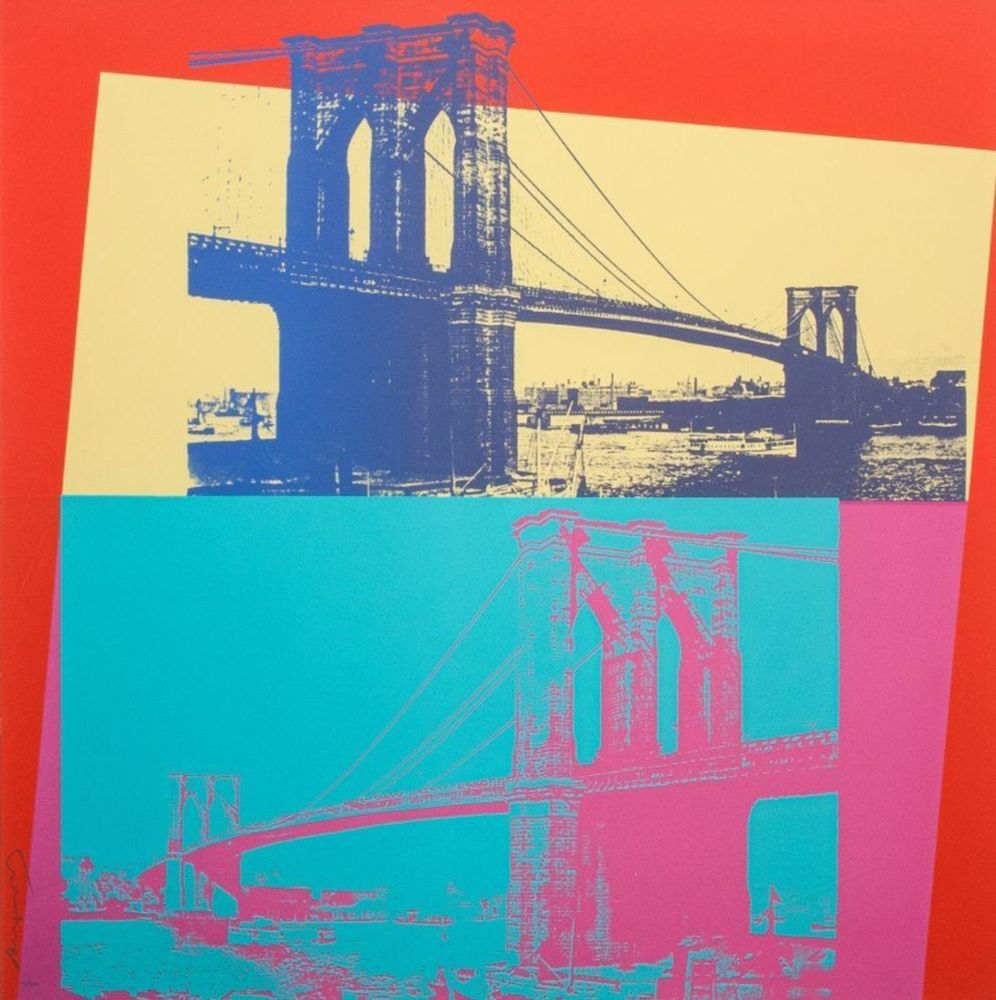 Screenprint Warhol - Brooklyn Bridge II.290