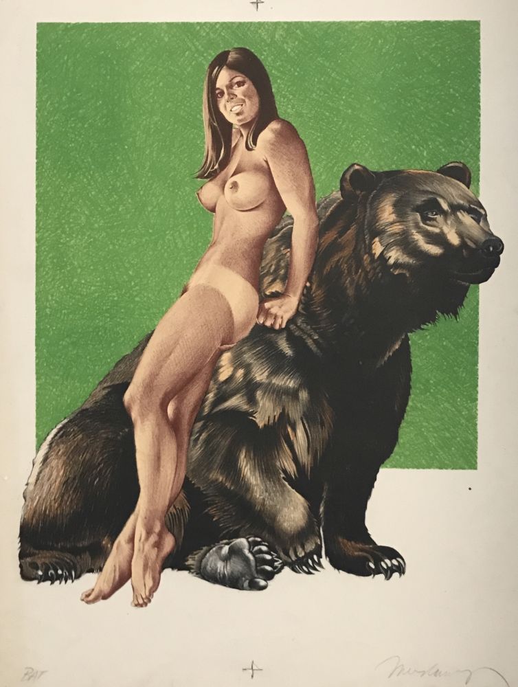 Lithograph Ramos - Browned Bear