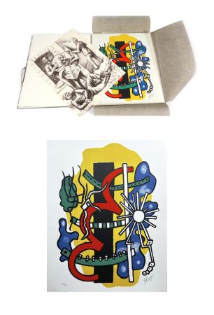 Lithograph Leger - Brunidor. Portofolio Numéro 2: Fernand Léger, H. Michaux, Toyen, Hérold, Masson, Hélion, V. Brauner (1947)