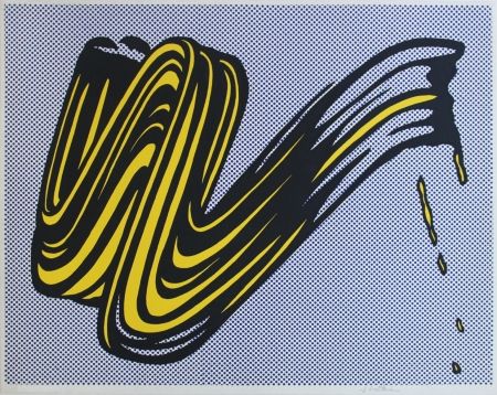 Screenprint Lichtenstein - Brushstroke Corlett II 5