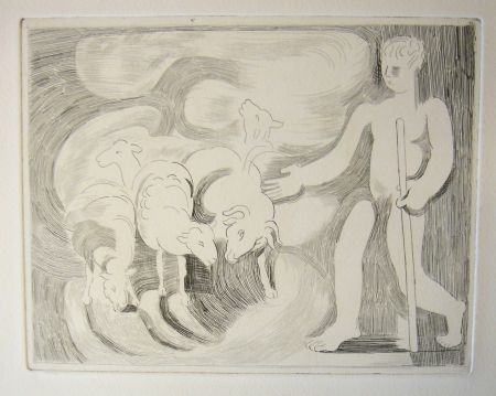 Drypoint Beaudin - Bucoliques 4