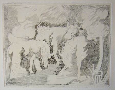 Drypoint Beaudin - Bucoliques 7