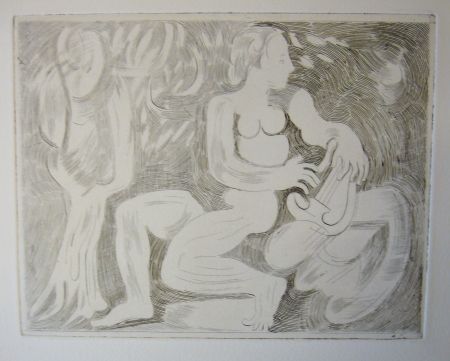 Drypoint Beaudin - Bucoliques 8