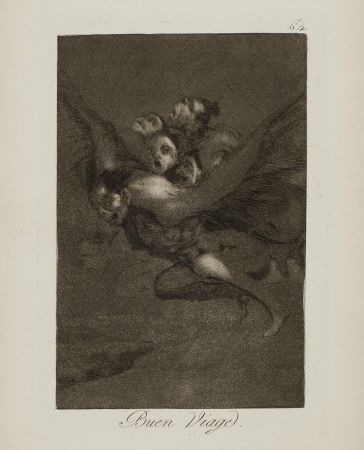 Etching And Aquatint Goya - Buen Viage
