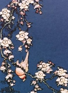 Photography Muniz - Bullfinch and weeping cherry from small flowers