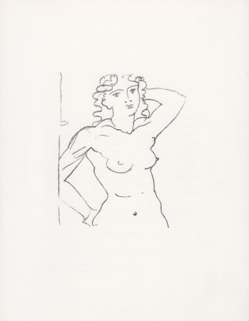 Lithograph Derain - Buste de femme, 1972